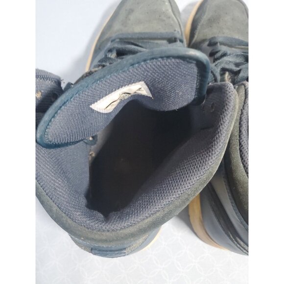 Nike Air Jordan 1 Retro Mid Armory Navy/Electrolime Jumpman 554724-421 Mens 13 - Picture 16 of 16